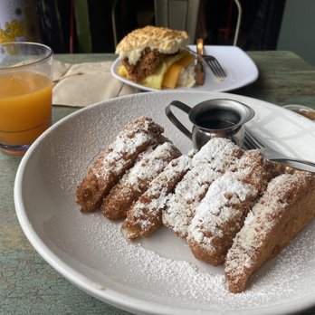 Biscuit Head - Breakfast biscuit with chicken and French toast. Hearty and delicious. - Cafes Near Me - Asheville, North Carolina Biscuit Head - Breakfast biscuit with chicken and French toast. Hearty and delicious. - Cafes Near Me - Asheville, North Carolina