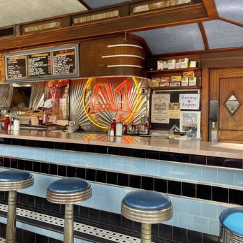 A1 Diner - bar area - Diners Near Me - Gardiner, Maine