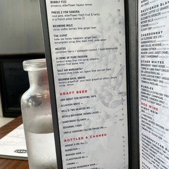 East Coast Provisions - Cocktail menu - Sushi Bars Near Me - Richmond, Virginia