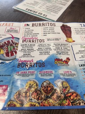 Menu photo 2 La Barra by Lupes Dana Point, CA