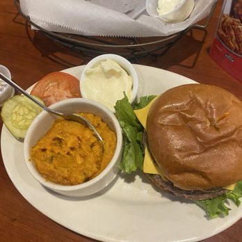 O'Charley's Restaurant & Bar - Burger and Family Size Sweet Mashed Potatoes - American Near Me - Canton, Georgia