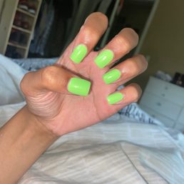 Full set acrylics with regular polish. $30 Full set acrylics with regular polish. $30