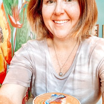 Cafe Astoria - In the backroom about to enjoy my latte - Coffee & Tea Near Me - Saint Paul, Minnesota