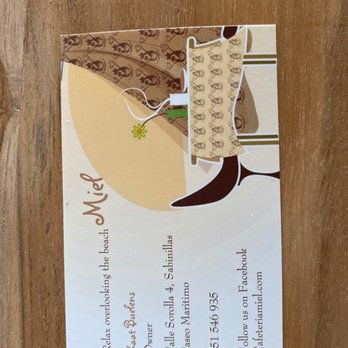 Miel S.L Patisseries - Business card - Restaurants Near Me - Manilva, Massachusetts Miel S.L Patisseries - Business card - Restaurants Near Me - Manilva, Massachusetts