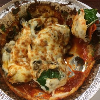 Potter's Pizza - Crustless pizza. Basically toppings in a pan. - Pizza Near Me - Abilene, Texas