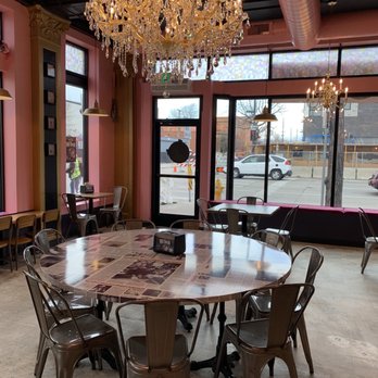 Voodoo Doughnut - Big table for bigger groups - Donuts Near Me - Denver, Colorado Voodoo Doughnut - Big table for bigger groups - Donuts Near Me - Denver, Colorado