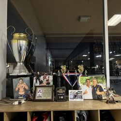 Dan’s Gym - -Equipment Cubby -Plaque display