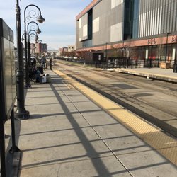 Walter Rand Transportation Center - Platform across the street at the building marked "broadway" for the riverline.