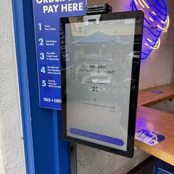 TACO CENTRO - Self ordering kiosk - Mexican Near Me - San Diego, California