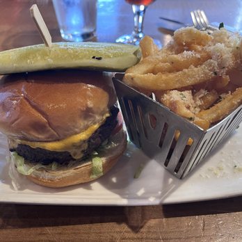 Ballast Point - Small sized burger for an over priced amount - Brewpubs Near Me - Anaheim, California