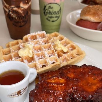 The Grind Coffee Cafe - 3. Carolina Style Chicken and Waffes - Cafes Near Me - Colts Neck, New Jersey The Grind Coffee Cafe - 3. Carolina Style Chicken and Waffes - Cafes Near Me - Colts Neck, New Jersey