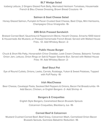 Menu photo 8 Emmett's Public House Saint Paul, MN