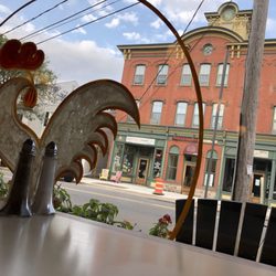 Market Roost Catering, Restaurant & Bakery - Eating my food and looking out the window