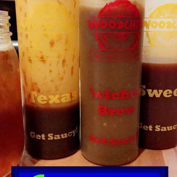 Woodchips BBQ - Lots of sauces to choose from and they're all good!! - Barbeque Near Me - Lapeer, Michigan