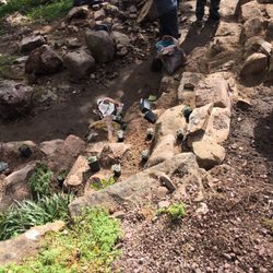 Inverewe Gardens - New rock garden in progress.