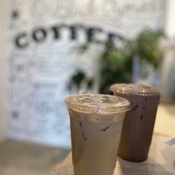 Nirvana Soul Coffee - White rose latte, hazelnut mocha