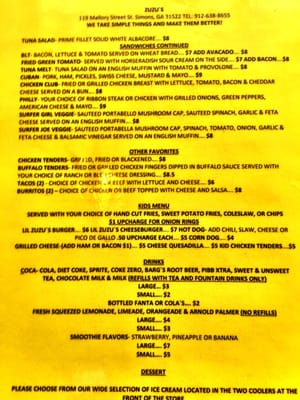 Menu photo 6 Zuzu's St. Simons, GA