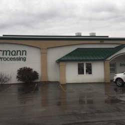 Behrmann Meat & Processing - Storefront on a rainy day