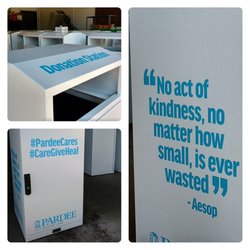 NC Printing - One down, 22 to go. Look for these donation bins at Henderson County Public Schools for United Way's Day of Action. Donate school supplies!