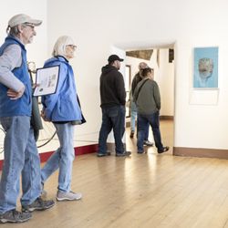 New Mexico History Museum - Visitors inside the Palace of the Governors