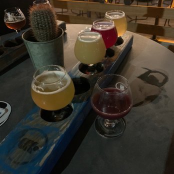 Pure Project - Carlsbad - Flight going to left to right Solar Therapy Sweet Retreat River Queen James and Momotaro White Sands - Breweries Near Me - Carlsbad, California Pure Project - Carlsbad - Flight going to left to right Solar Therapy Sweet Retreat River Queen James and Momotaro White Sands - Breweries Near Me - Carlsbad, California