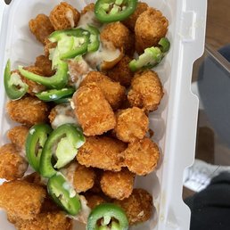 Jalapeño Cheese Tater Tots. Where's the cheese?