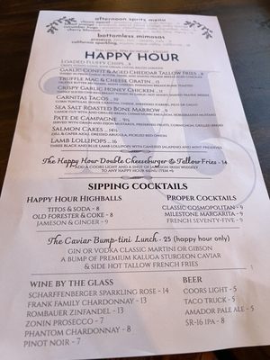 Menu photo 4 Milestone El Dorado Hills, CA