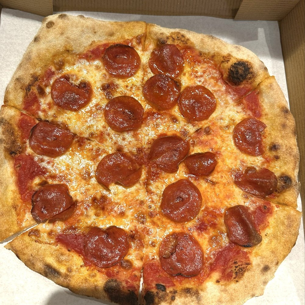 Simonetta's Brick Oven Pizza Bus - 1 topping (Pepperoni) - Pizza Near Me - Jacksonville, Florida Simonetta's Brick Oven Pizza Bus - 1 topping (Pepperoni) - Pizza Near Me - Jacksonville, Florida