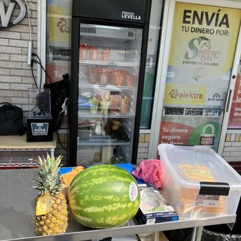 Las Palmas 3 - a watermelon and a pineapple on a table - Mexican Near Me - Washington, Pennsylvania