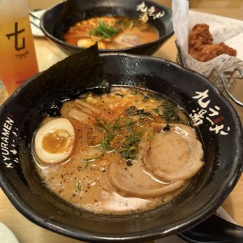 Kyuramen - (1) Tokyo Tonkotsu Shouyu Ramen with black garlic - Ramen Near Me - Tigard, Oregon Kyuramen - (1) Tokyo Tonkotsu Shouyu Ramen with black garlic - Ramen Near Me - Tigard, Oregon