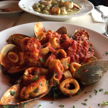 Pomodoro - Frutta Di Mare with black linguini - Italian Near Me - Fort Lee, New Jersey