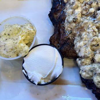 Brick and Mortar Pub - Ribeye topped with blue cheese - Pubs Near Me - Delphi, Indiana