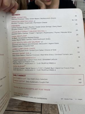 Menu photo 8 Dada Delray Beach, FL