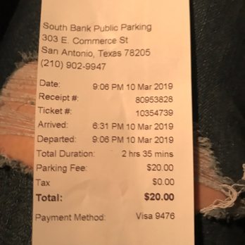 SP Plus Parking - Price we paid! Not advertised price! - Parking Near Me - San Antonio, Texas SP Plus Parking - Price we paid! Not advertised price! - Parking Near Me - San Antonio, Texas