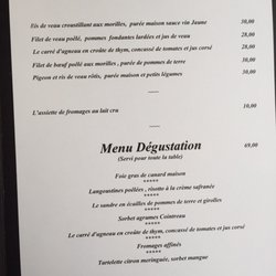 Aux Poulbots Gourmets - Menu