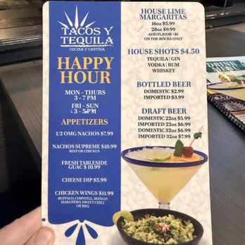 Tacos Y Tequila - Happy hour menu - Mexican Near Me - Norfolk, Virginia