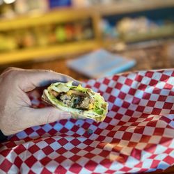 Ocotillo Lodge and Bar - Off the menu, Burgerrito, delicious!