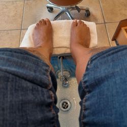 Touch of Asia Nails - Sitting in pedicure chair