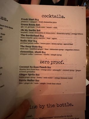 Menu photo 6 Clementine Newberg, OR
