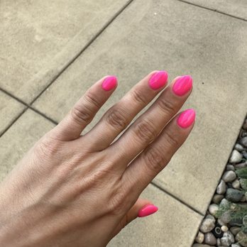 Capital Nail Bar - Hot pink dipping powder - Nail Salons Near Me - Nashville, Tennessee