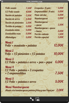Menu photo 2 Casa Adela Madrid, M