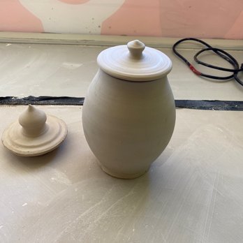 Mudworks Ceramics Studio - Which lid is better for this jar (soon to be teapot?) - Art Classes Near Me - El Cerrito, California