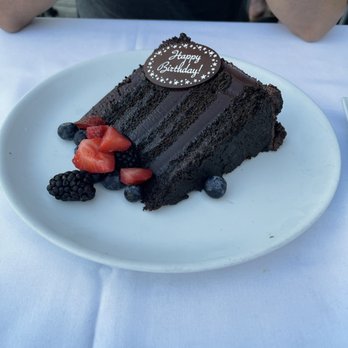 Prime Stamford - Chocolate cake. Surprised birthday cake for his birthday - Steakhouses Near Me - Stamford, Connecticut