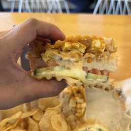Paneer Tikka masala club sandwich, delicious!!