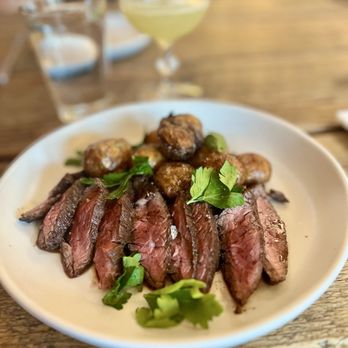5 Points Market & Restaurant - The Hanger Steak, Potatoes, and Chimichurri - New American Near Me - Tucson, Arizona 5 Points Market & Restaurant - The Hanger Steak, Potatoes, and Chimichurri - New American Near Me - Tucson, Arizona