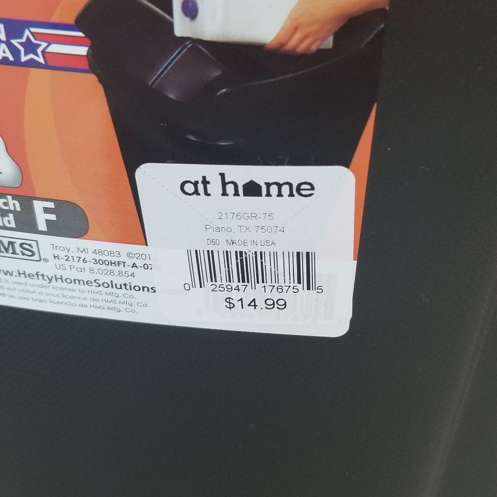 At Home - Price on the trash can but rang up at $17.99 and needed manager approval to give me the lower price. - Furniture Stores Near Me - Manassas, Virginia At Home - Price on the trash can but rang up at $17.99 and needed manager approval to give me the lower price. - Furniture Stores Near Me - Manassas, Virginia