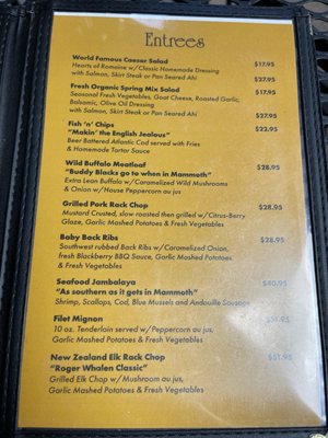 Menu photo 6 Toomey's Mammoth Lakes, CA Menu photo 6 Toomey's Mammoth Lakes, CA