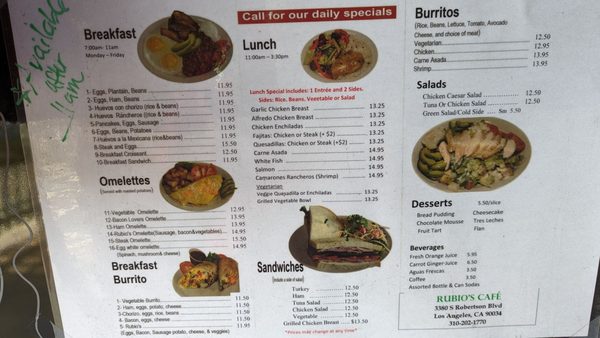 Menu photo 1 Rubio's Cafe Los Angeles, CA