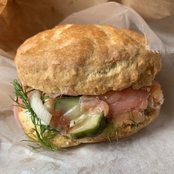 State Eatery - Salmon Lox on a biscuit - Breakfast & Brunch Near Me - Newfield, New York
