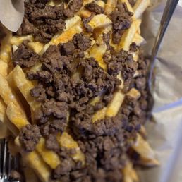 Asada fries (a bit salty)